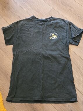 🫣Retrofit Dark Green Short-Sleeve Tee with Chest Graphic